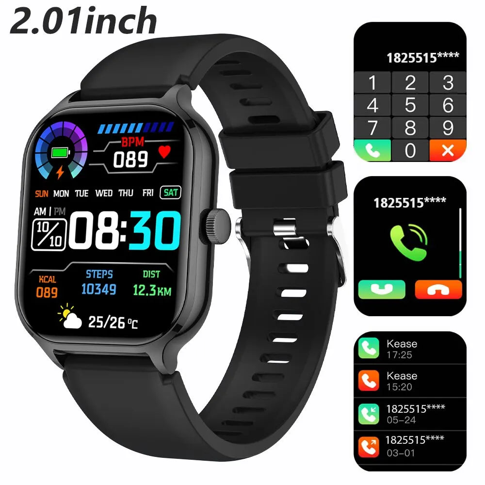 Smartwatch Bluetooth Call Heart Rate Blood Oxygen Tracker Sport Women Men for IOS Androird