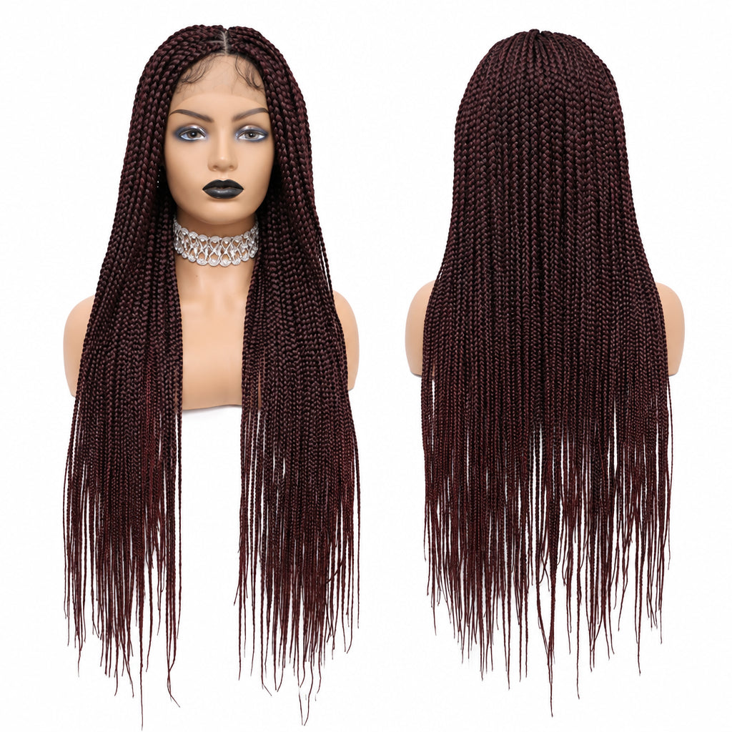 Geflochtene Perücke mit Box Braids | LUX-Anic