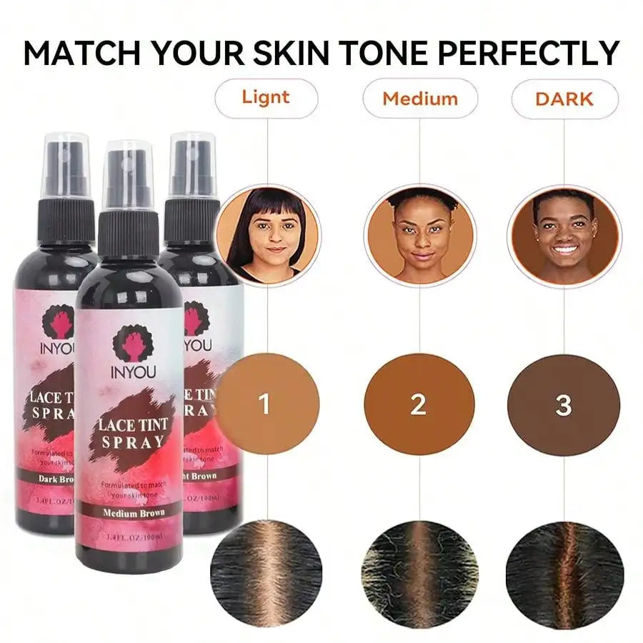 Waterproof Lace Closure Tint Melting Mousse Spray Concealer Front Wigs