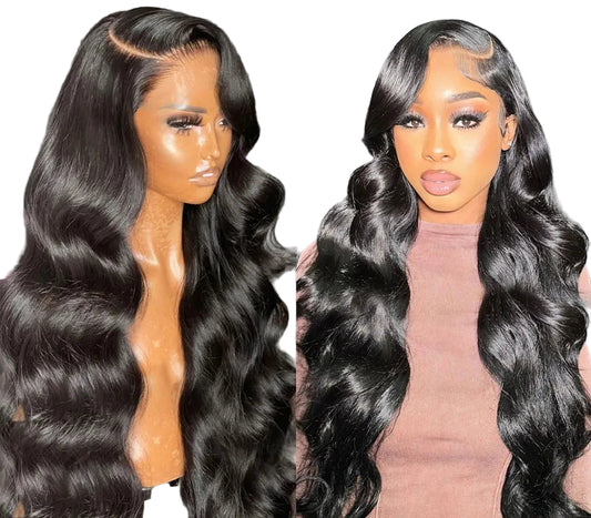 4x4 / 13x4 Transparent Lace Wig Body Wave Brazilian Remy human hair|180% Density - LUX-Anic
