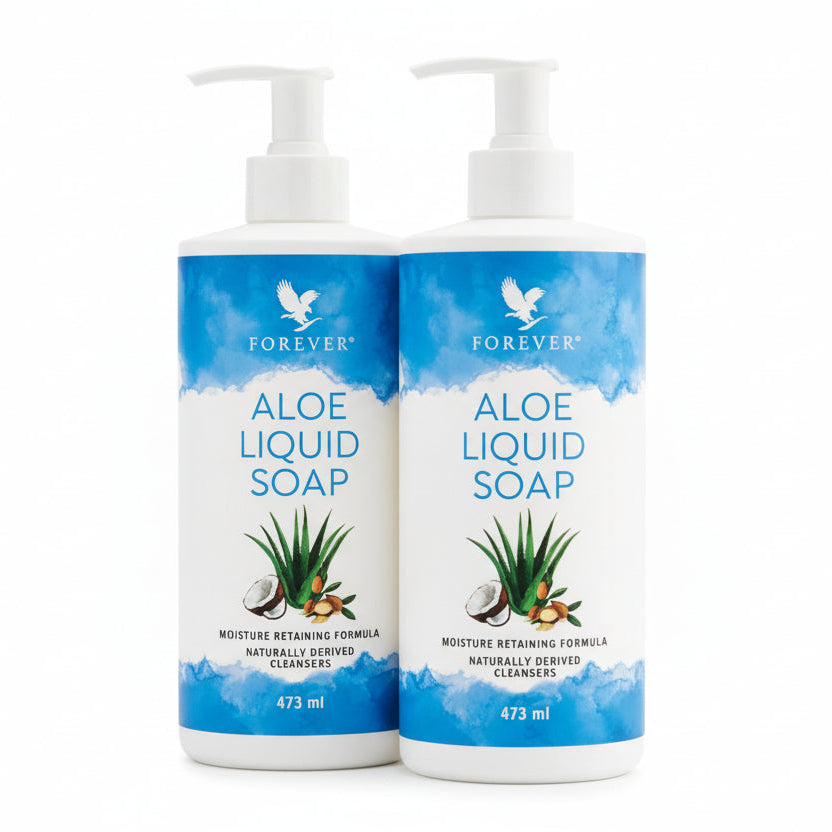 Savon liquide à l'aloe vera, gel d'aloe vera, huile d'argan et jojoba, 473 ml 