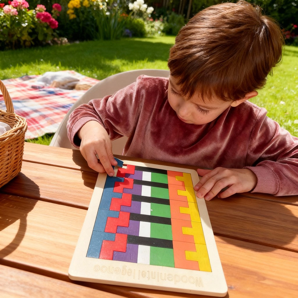 Wooden Puzzle – 40-Piece Educational Toy for kids aged 3+ and adults - LUX-Anic