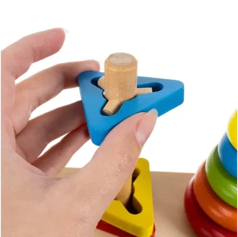 Wooden Shape Sorter Puzzle – Educational Toy - LUX-Anic