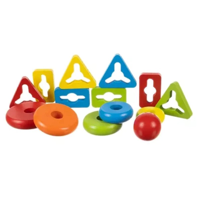 Wooden Shape Sorter Puzzle – Educational Toy - LUX-Anic