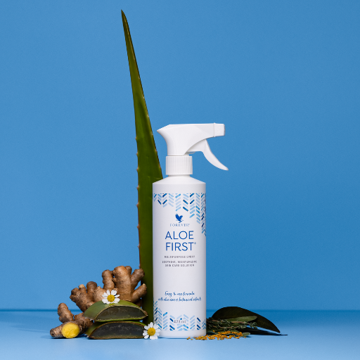 Forever Aloe Spray | Sun Protection Lotion with 81% Aloe Vera Gel + Propolis | 473 ml Skin, Hair