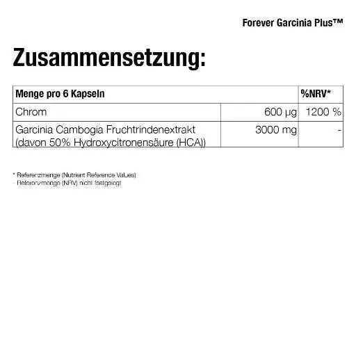 Forever Garcinia Plus™ | 70 Softgel-Kapseln Gewichtsmanagement | Chrom Blutzucker