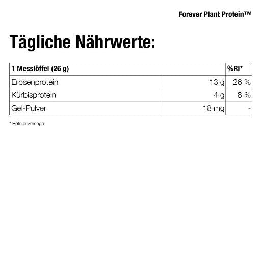 Forever Plant Protein / Veganer Protein-Shake mit Vanille-Geschmack