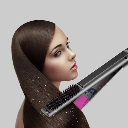 Multifunctional Heated Hair Straightening Brush-Effortless Styling - LUX-Anic